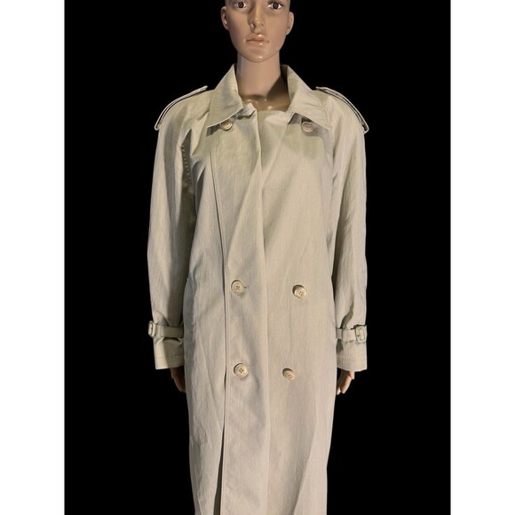 London Fog Maincoats of Weatherwear Distinction Womens 12 Pea Coat Trench VTG - Picture 2 of 16